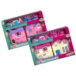 Doll House Play Set with Accessories  28 x 21cm